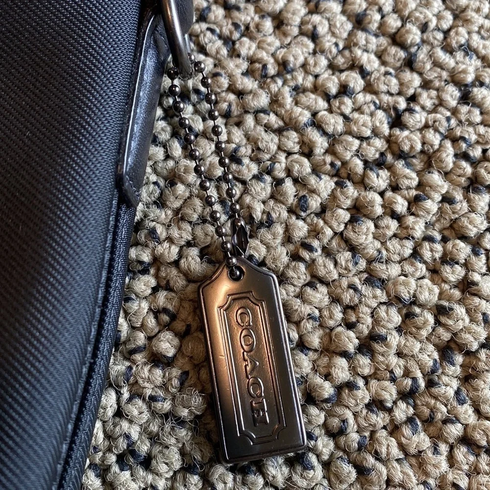 Coach Wristlet/Clutch Nylon & Leather Trim Bag in EUC